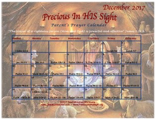 Dec2017PreciousInHisSight